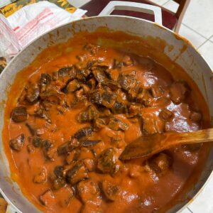 Carne Ahumada En Salsa Picante